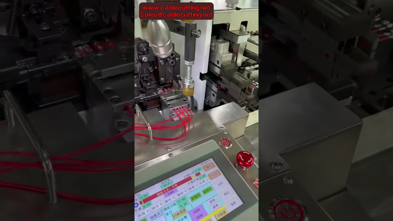 Five-Wire Cutting, Stripping, and Crimping Machine | Wire Stripping, Twisting, Tinning