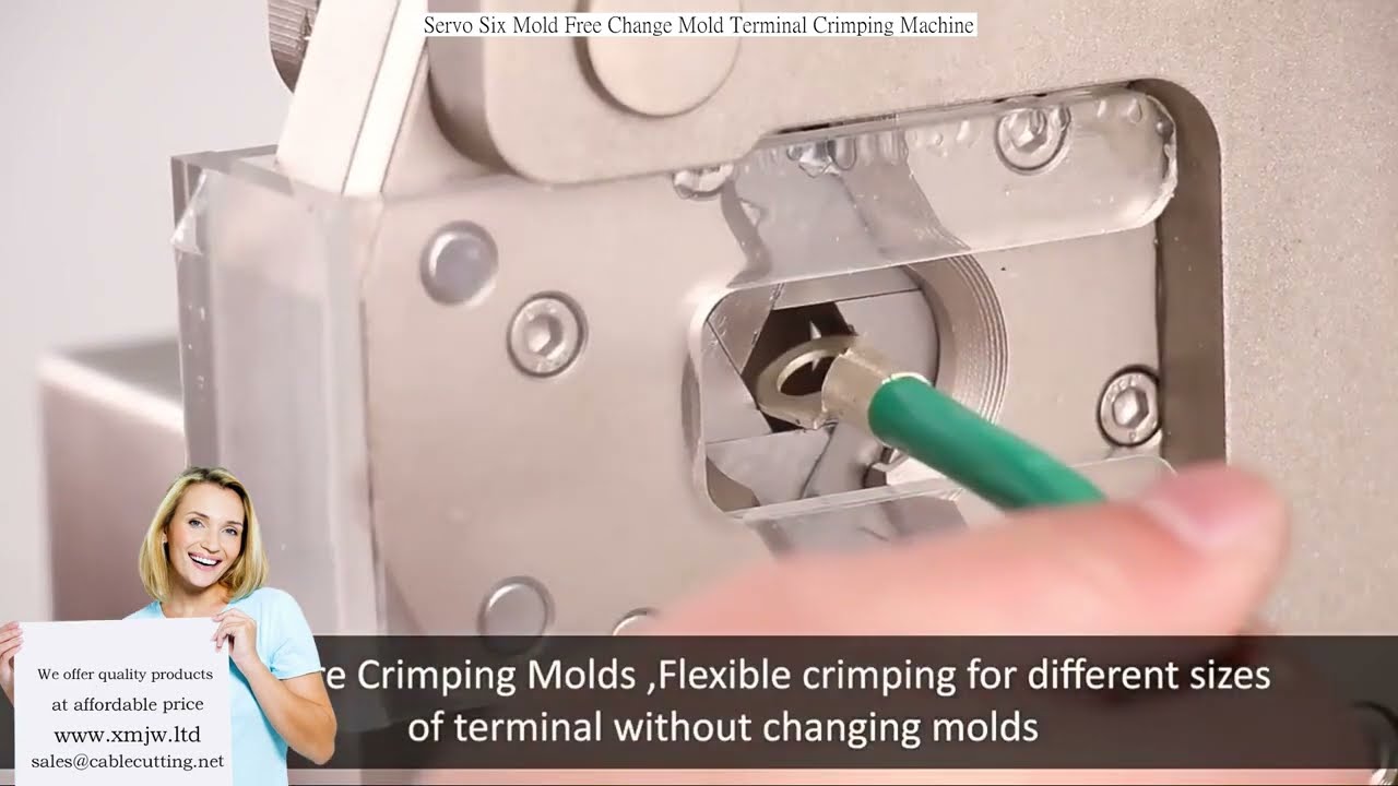 Mesin Crimping Terminal Servo 6 Mold - Bebas Ganti Cetakan, Presisi Tinggi