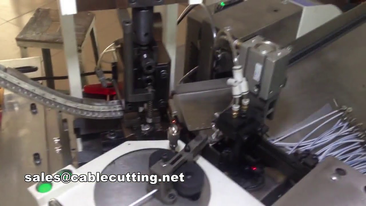 Mesin Crimping Terminal Kawat Pilin Otomatis Penuh untuk Kawat Tunggal
