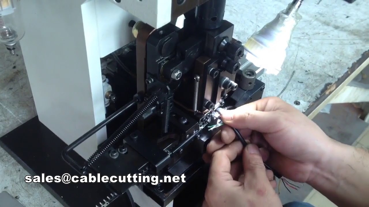 Mesin Pengupas dan Crimping Kabel PVC Jaket Bulat - Solusi Cepat untuk Pengolahan Kabel Industri