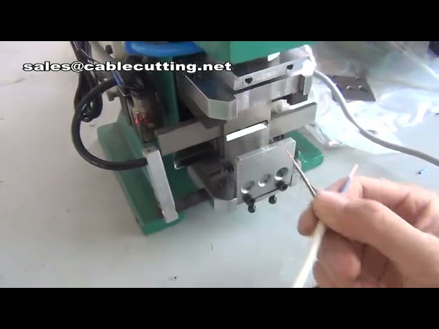 Semi-Automatic Copper Wire Cable Peeling Stripping Twisting Machine