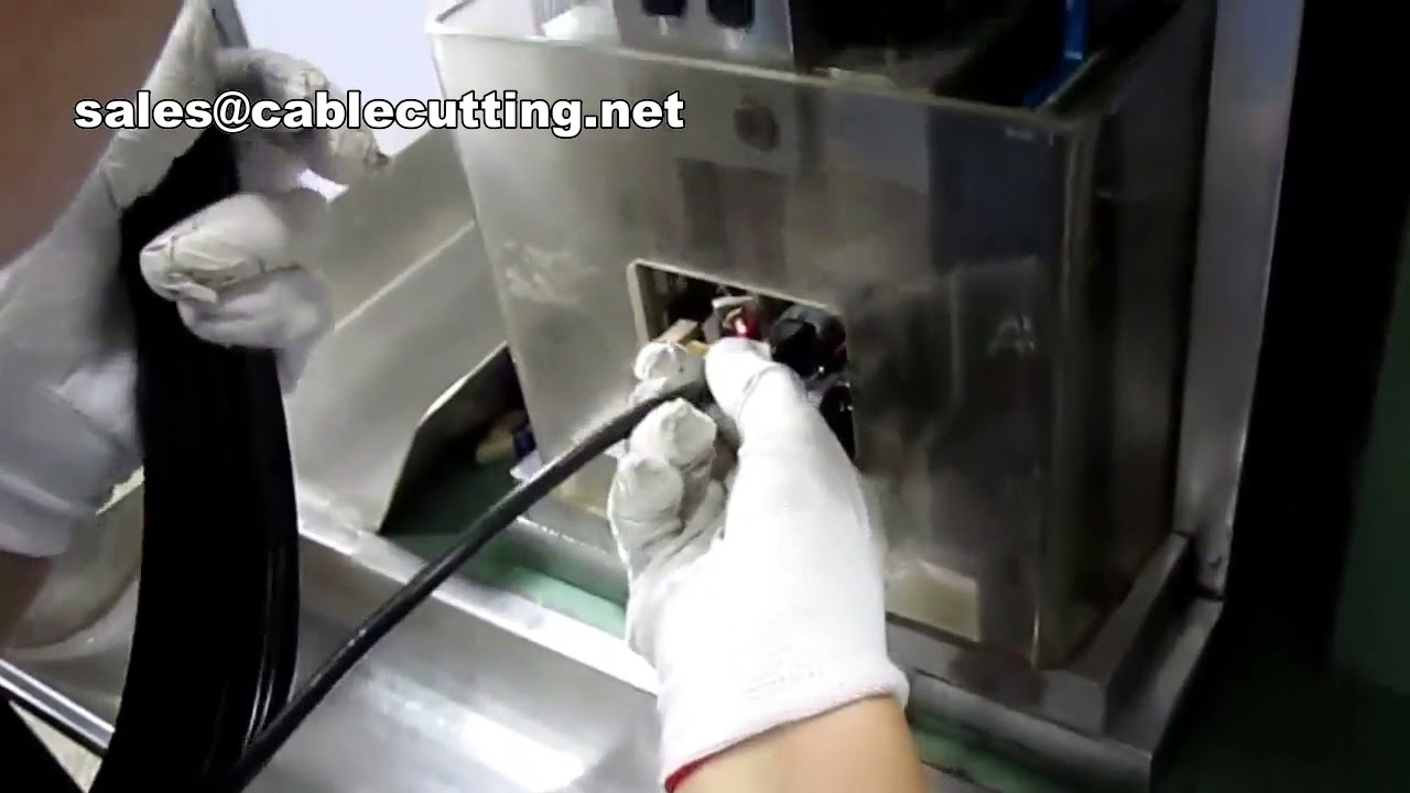 Mesin Crimping Kabel Daya 3 Pin Otomatis Presisi Tinggi