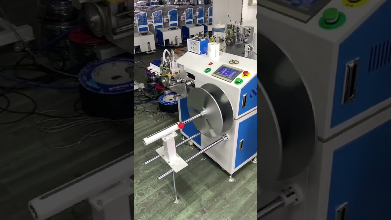Mesin Pengukur & Penggulung Tali Nilon 6mm Presisi 60 Unit dengan Pemotong Panas & Pengikat Otomatis