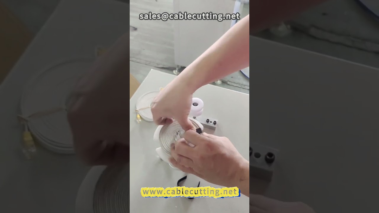 Mesin Penggulung Kawat Datar 75 - Solusi Efisien untuk Kabel Jaringan & HDMI HD