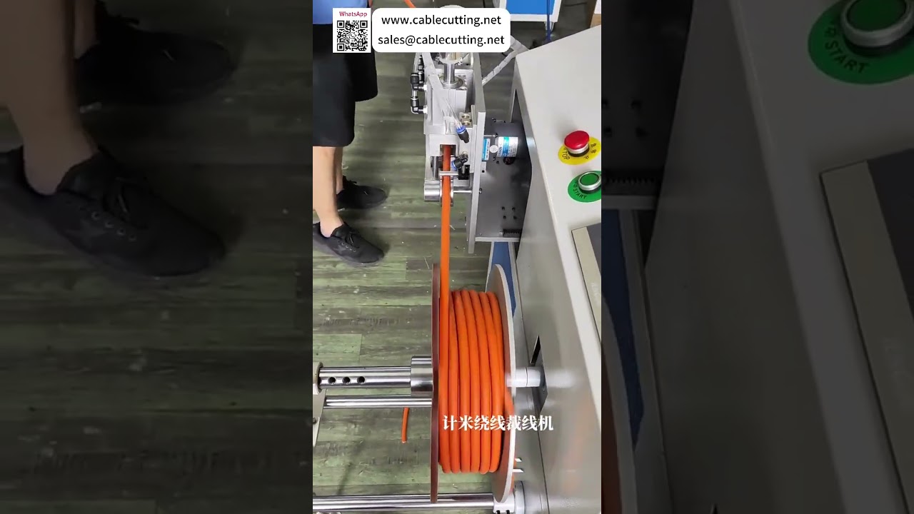 Mesin Penggulung Kawat dan Pemotong Kabel Terintegrasi dengan Penghitung Meter untuk Operasi Wire Harness