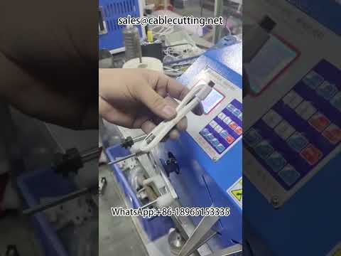 Mesin Penggulung Kabel Data dengan Ikat Cincin Silikon | Pemrosesan Kawat Otomatis