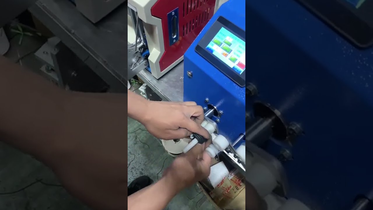 Mesin Gulung & Ikat Kawat Otomatis 9 - Efisiensi Tinggi untuk Kabel Data & Charger