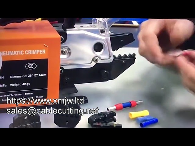 Mesin Crimping Pneumatik WPM 50m – Alat Crimp Kabel Lug & Terminal Pre-Insulasi untuk Produksi Kabel Otomatis