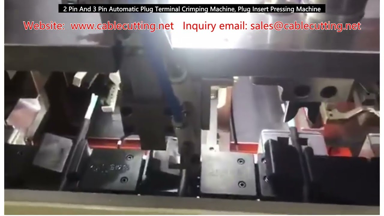 Mesin Crimping Terminal Otomatis 2 Pin & 3 Pin, Mesin Press Insert Plug